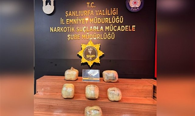 Şanlıurfa'da uyuşturucu operasyonu