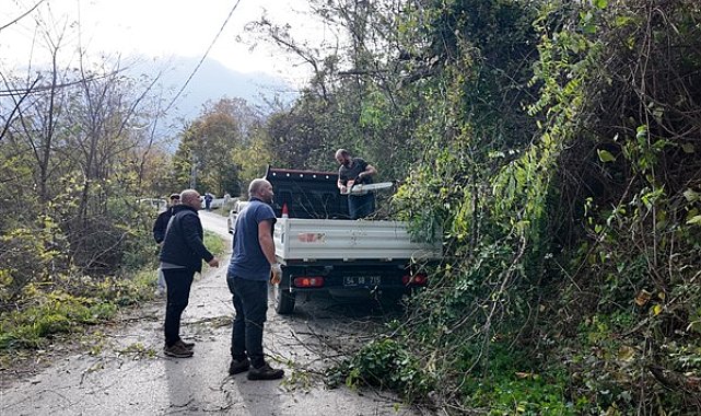 Sapanca’da şiddetli rüzgar ve fırtına hayatı olumsuz etkiledi