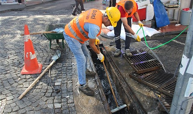 SASKİ ekipleri, kanal açma çalışmalarını sürdürüyor