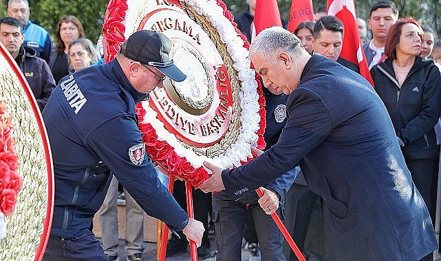 Türkiye Cumhuriyeti'nin kurucusu, Ulu Önderimiz Mustafa Kemal ATATÜRK, vefatının 86. Yılında Bergama'da düzenlenen tören ve programla anıldı.