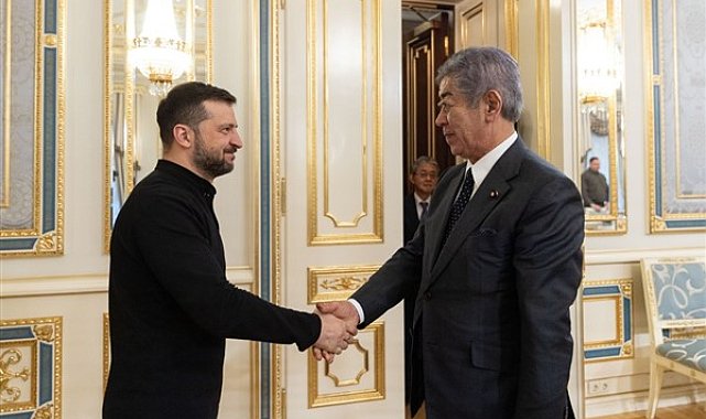 Ukrayna Devlet Başkanı Zelenski, Japonya Dışişleri Bakanı Iwaya ile görüştü