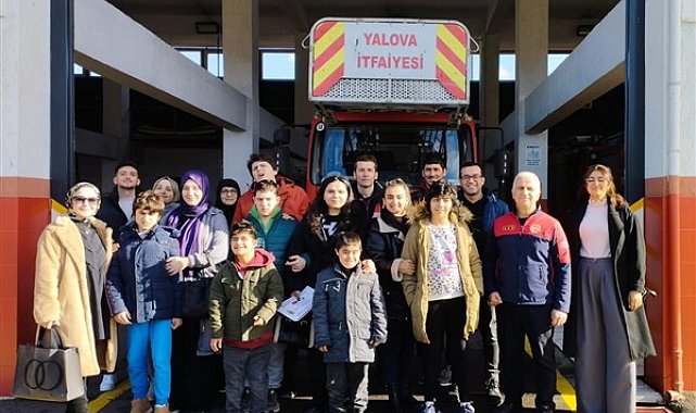 Yalova İtfaiyesi, Alime Paşa Özel Eğitim Uygulama Okulu öğrencilerini ağırladı