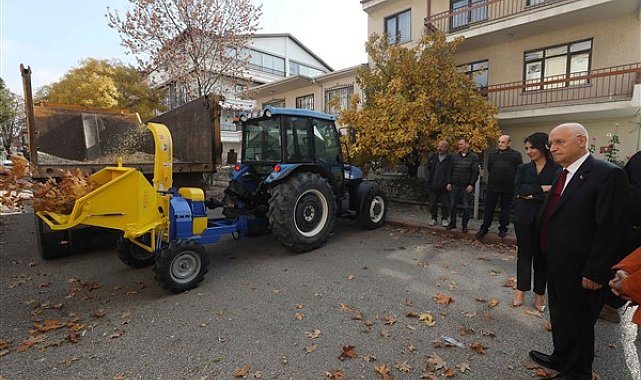 Yenimahalle’de budanan ağaçlar yakıta dönüşüyor