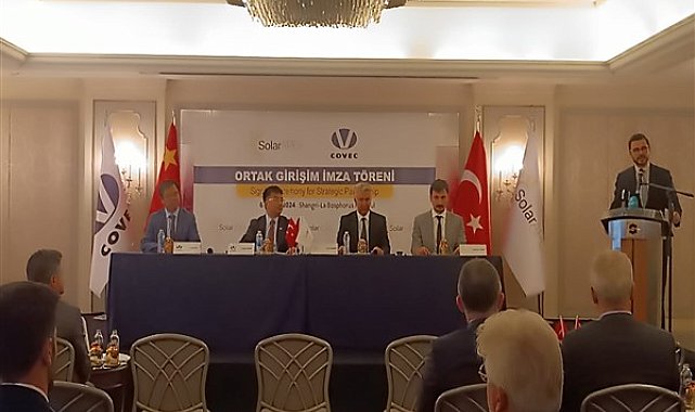 Yeşil enerji projeleri için SolarAPEX ve COVEC ortak girişim anlaşması imzaladı
