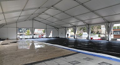Aras'tan Vatandaşlara Yeni Yıl Hediyesi Buz Pisti Açılıyor
