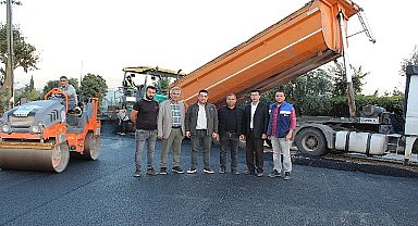 ASAT'tan Kumluca'da alt yapı sonrası asfalt çalışması