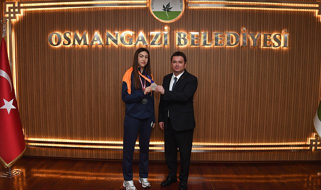 Başkan Aydın, şampiyon sporcuları ağırladı