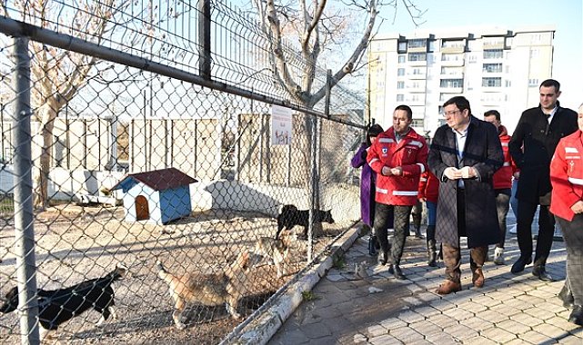 Başkan Erkek, Sokak Hayvanları Bakım ve Rehabilitasyon Merkezi'ni ziyaret etti