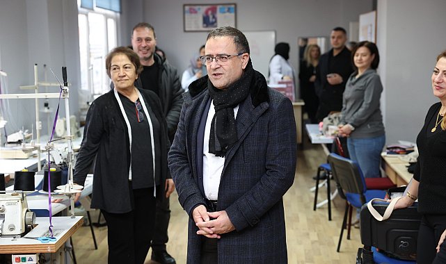 Başkan Gökçe, kursiyerleri ziyaret etti