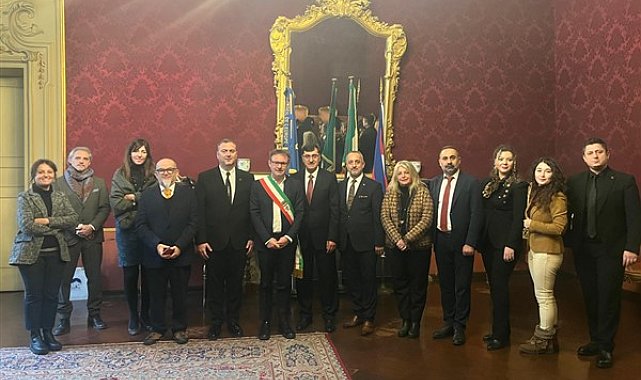Başkan Kahveci ve beraberindeki heyet, İtalya’ya gitti