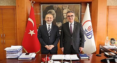 Başkan Özmen'den Başkan Mutlu'ya ziyaret