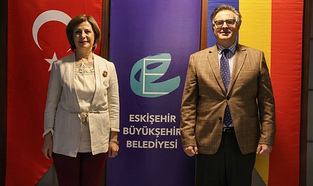 Başkan Ünlüce, Romanya'nın Ankara Büyükelçisi Tinca'yı ağırladı