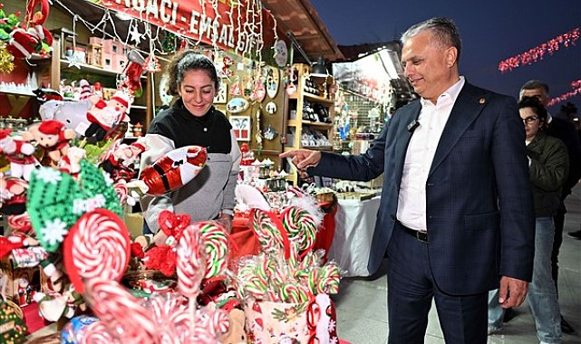 Başkan Uysal, Yeni Yıl Çarşısını ziyaret etti