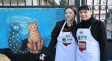 Bayrampaşalı öğrenciler, 'can dostlarımız' için resim yaptı