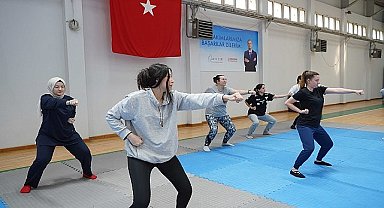 Bornova'da kadına karşı şiddetle mücadeleye destek