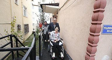 Büyükşehir'den engelli birey için özel rampa