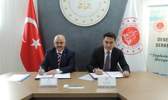 Düzce Üniversitesi ile Cumhuriyet Başsavcılığı arasında iş birliği protokolü