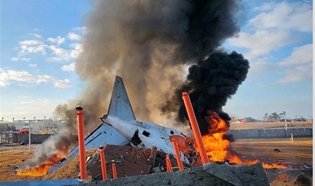 Güney Kore'de uçak kazasında en az 85 kişi öldü
