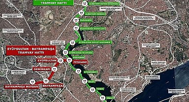 İstanbul'un Yeni Raylı Sistemi: Eyüpsultan - Bayrampaşa Tramvay Hattının Yapımı Sürüyor