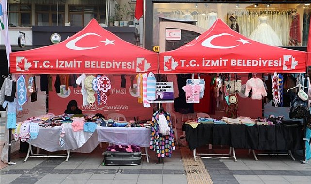 İzmit Belediyesi, Engelliler Günü el emeği stantları kurdu