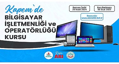 KAPEM'de Bilgisayar İşletmenliği Ve Operatörlüğü Kursu