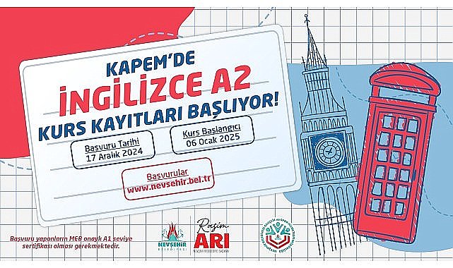 KAPEM'de İngilizce A2 Kursu İçin Kayıtlar Başlıyor