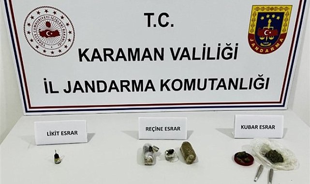 Karaman’da uyuşturucu operasyonu
