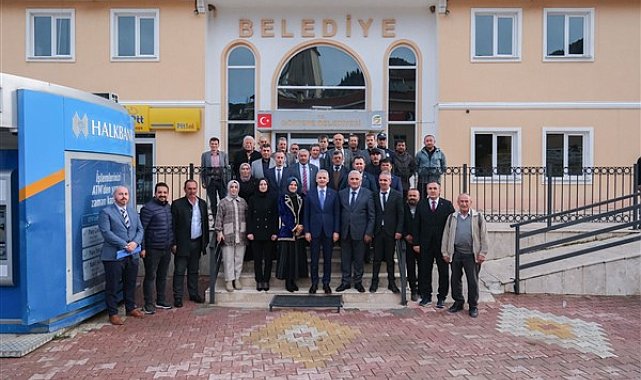Karaman Valisi Çiçekli, Göktepe Belediyesi’ni ziyaret etti