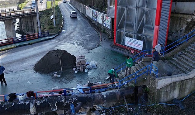 Kayabaşı merdivenlerini yenileme çalışmaları sürüyor