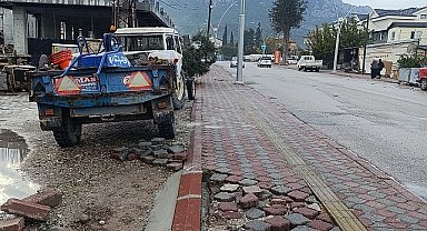 Kemer'de altyapı çalışmaları sürüyor