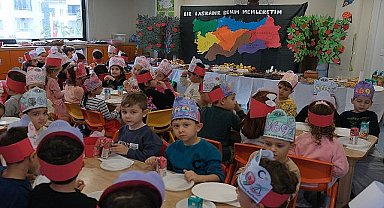 Minik öğrenciler, Yerli Malı Haftası'nı kutluyor