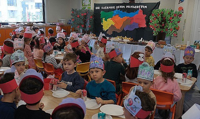 Minik öğrenciler, Yerli Malı Haftası'nı kutluyor