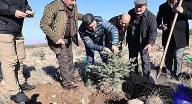 Nevşehir'de Yeni Doğan ve Ölen Kişiler İçin Fidan Dikildi