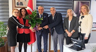 Okul aile birliğinden Başkan Topaloğlu'na ziyaret