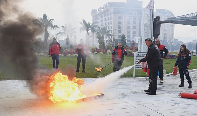 Osmangazi Belediyesi personele deprem ve yangın tatbikatı gerçekleştirdi