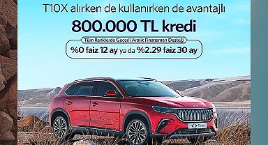 T10X'te yılın son kampanyası: 800 bin TL'ye sıfır faiz