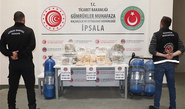 Ticaret Bakanlığı Gümrük Muhafaza ekiplerinden uyuşturucu operasyonu