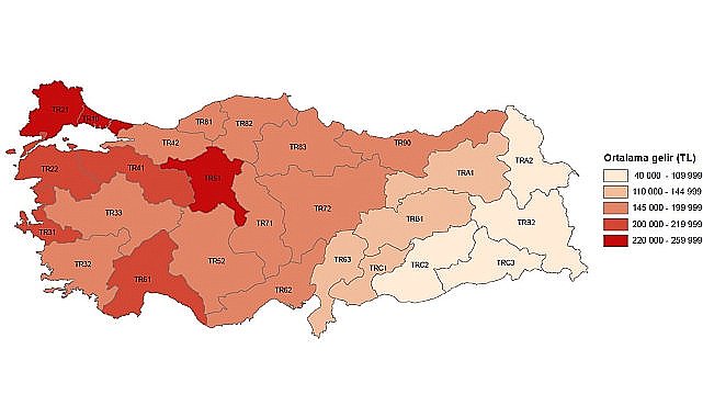 Tüik: En yüksek gelir grubunun toplam gelirden aldığı pay %48,1 oldu