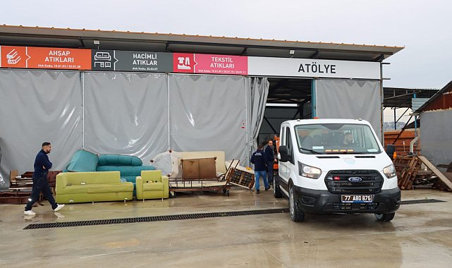 Yalova Belediyesi, ev eşya atıklarını dönüştürerek yakacak haline getirdi