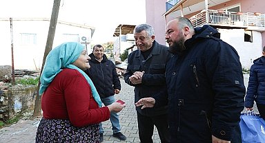 Yeni yıl pastası ve sepeti Başkan Günay'dan
