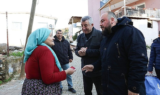 Yeni yıl pastası ve sepeti Başkan Günay'dan
