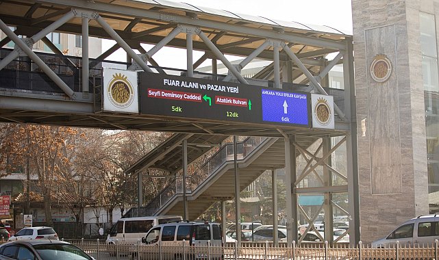 Afyonkarahisar'da trafikte akıllı yönlendirme uygulaması başladı