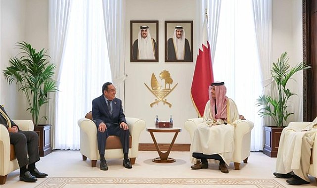Al-Thani, Malezya Senatosu Başkanı Senatör Ali Basah ile görüştü