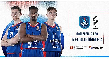 Anadolu Efes, Turkish Airlines Euroleague'in Yirminci Haftasında LDLC Asvel Villeurbanne ile Karşılaşacak
