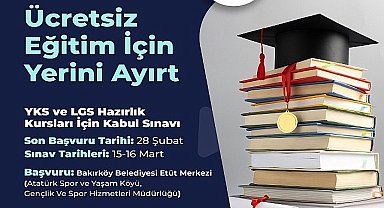 Bakırköy Belediyesi'nin YKS ve LGS Hazırlık Kursları İçin Başvurular Başladı