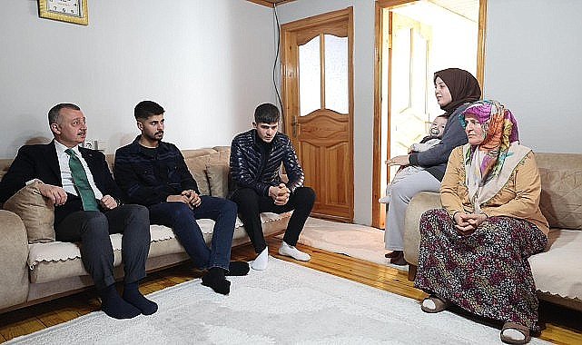Başkan Büyükakın'dan, Erol Sert'in ailesine taziye ziyareti