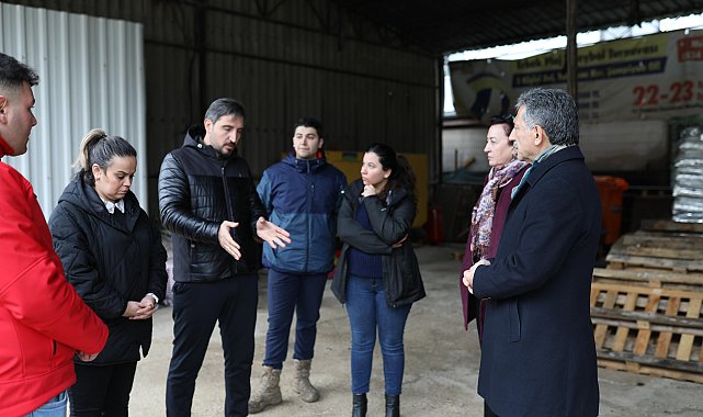 Başkan Deviren, Umurbey Geçici Hayvan Rehabilitasyon Merkezi'ni ziyaret etti