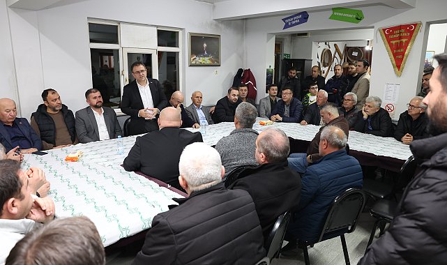 Başkan Gökçe, Taşköprülüler Derneği Başkanı Demir ve yönetimiyle bir araya geldi
