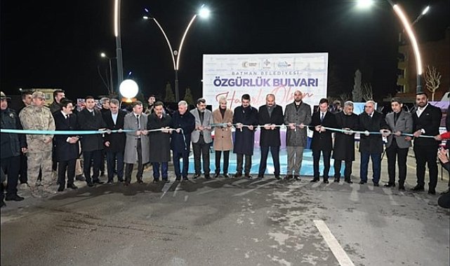 Batman’da Özgürlük Bulvarı törenle trafiğe açıldı