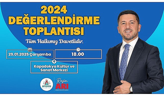 Belediye başkanı rasim arı, 2024 yılı değerlendirme toplantısını düzenleyecek
